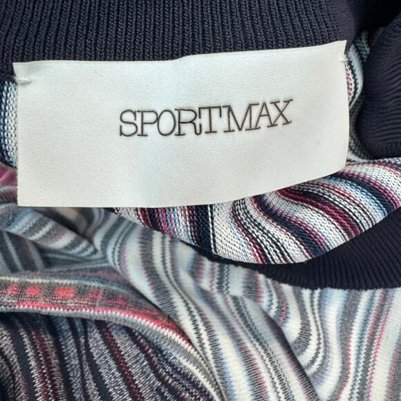 Sportmax Dress Striped Bodycon Medium - Picture 6 of 6